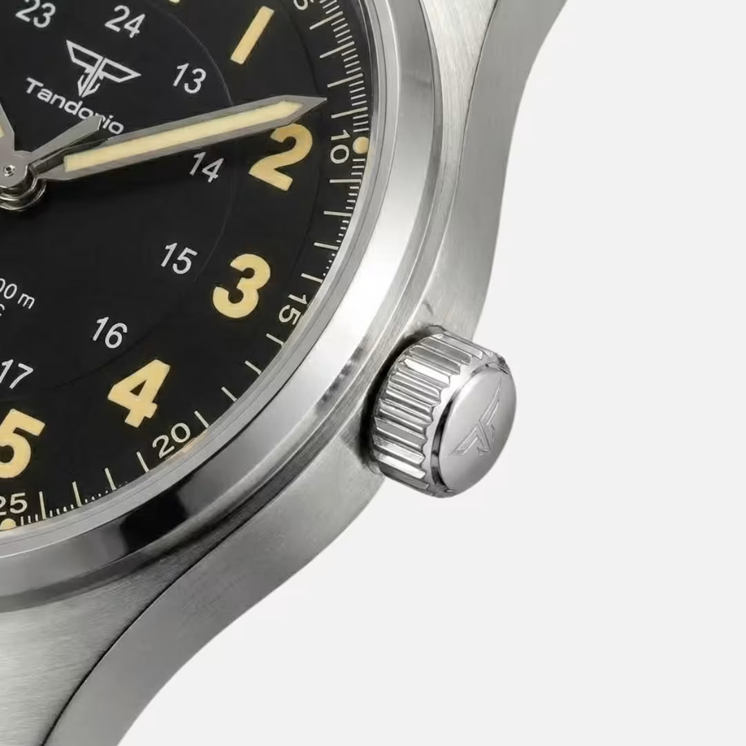 Relógio Masculino Tandorio Automático Pilot Vintage