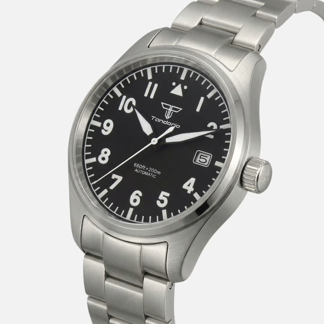 Relógio Masculino Tandorio Automático Falcon Black