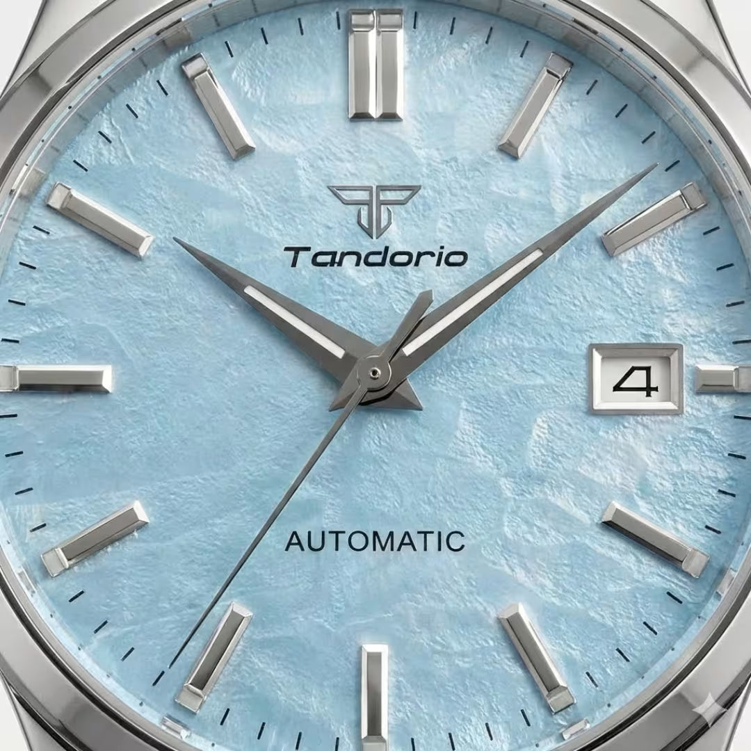 Relógio Masculino Tandorio Automático Heritage Blue