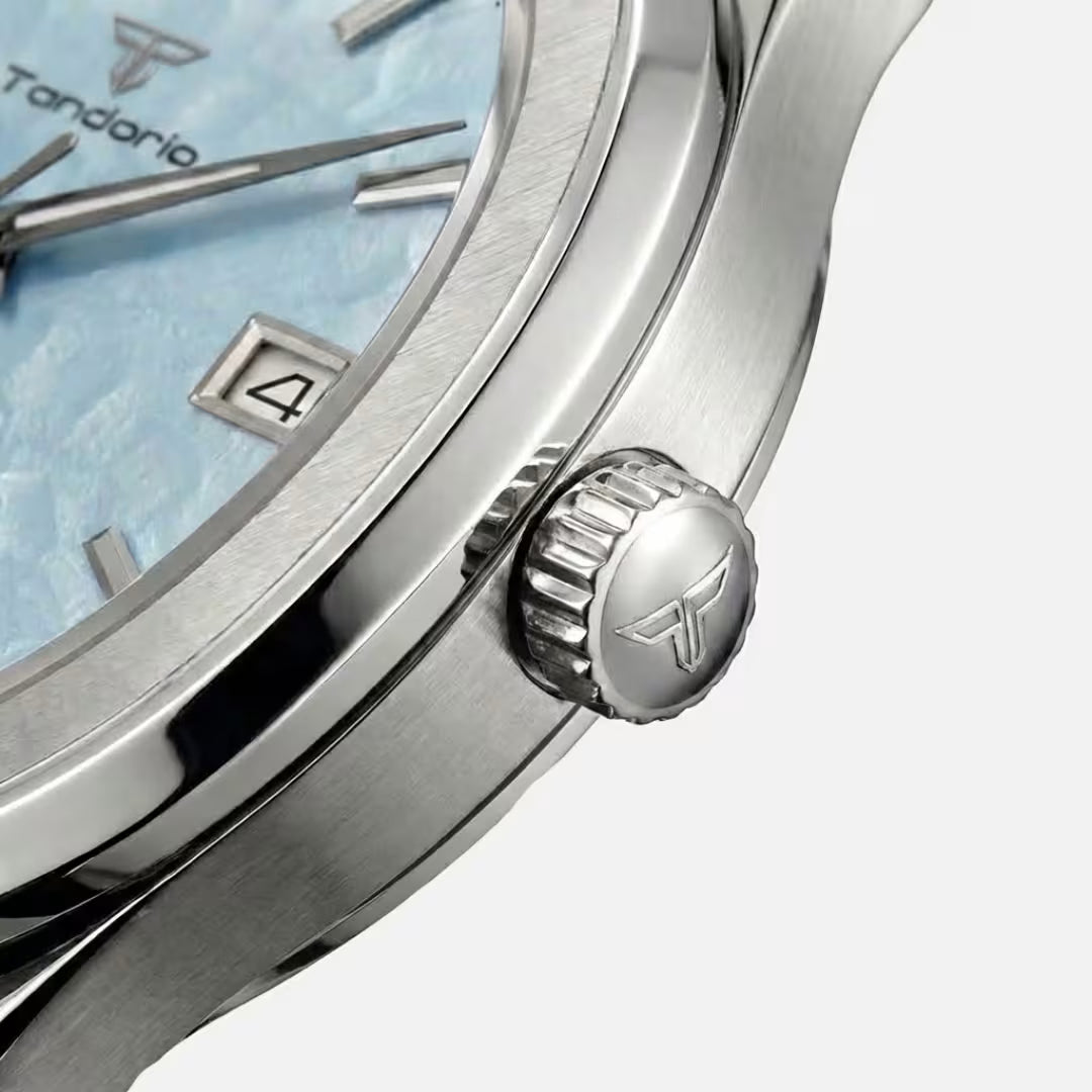 Relógio Masculino Tandorio Automático Heritage Blue