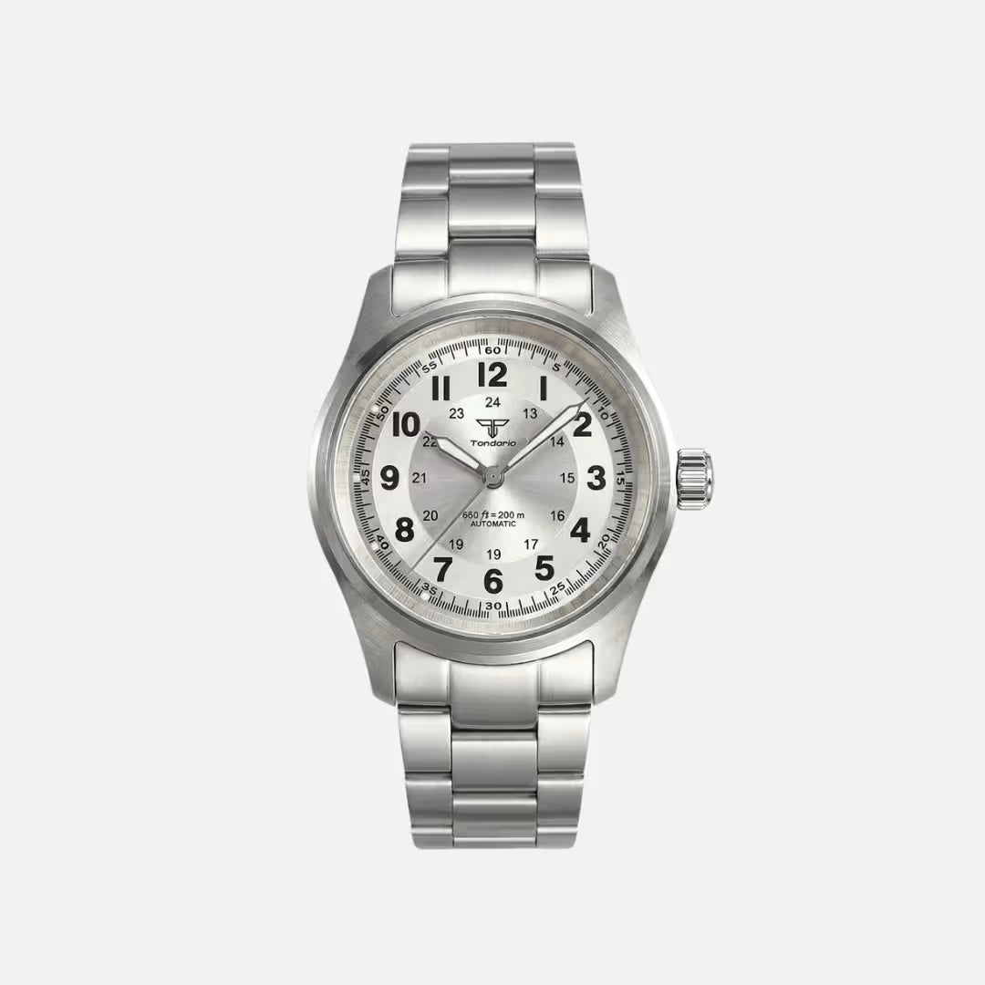 Relógio Masculino Tandorio Automático Ranger Silver