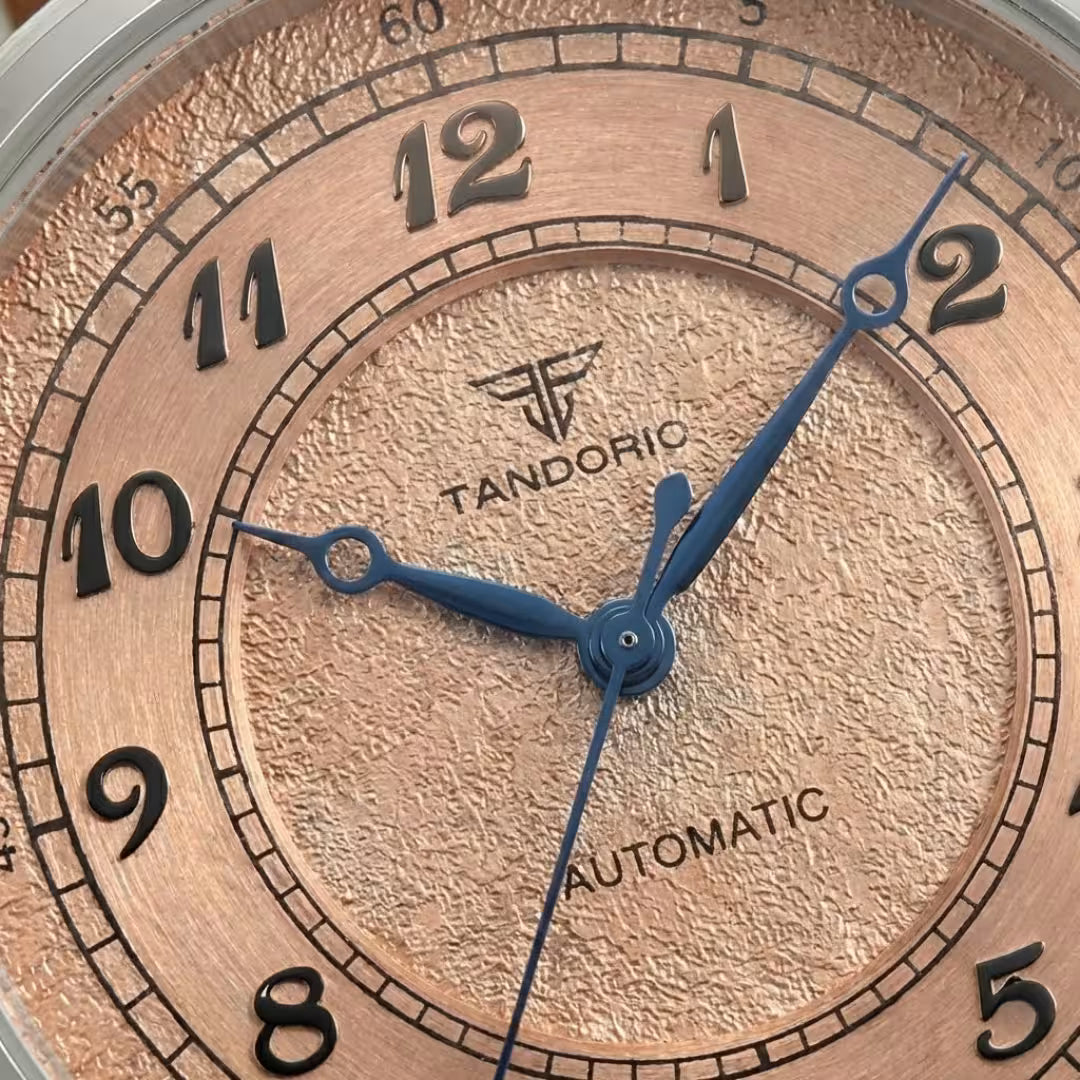 Relógio Masculino Tandorio Automático Vintage Bronze