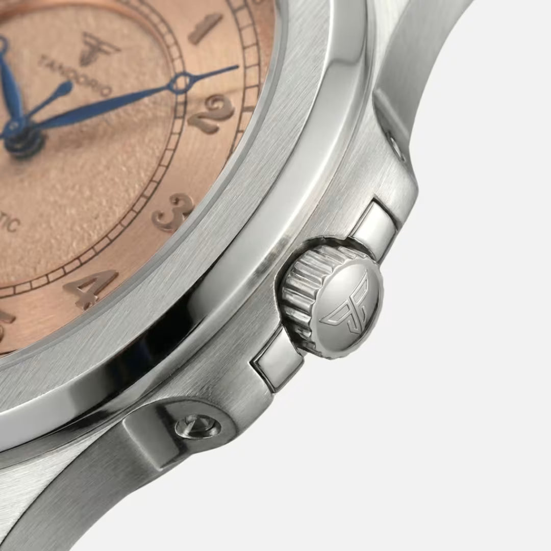 Relógio Masculino Tandorio Automático Vintage Bronze