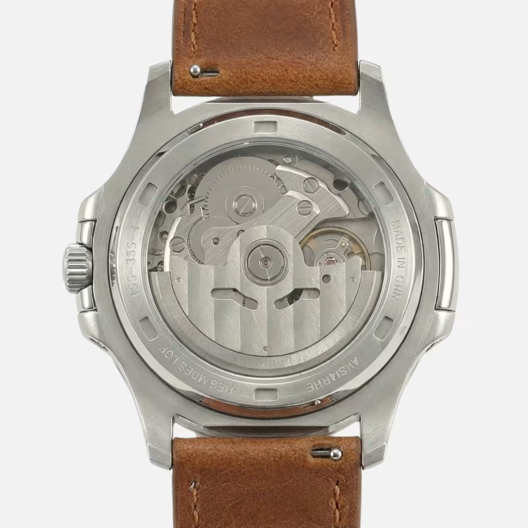 Relógio Masculino Tandorio Automático Vintage Bronze