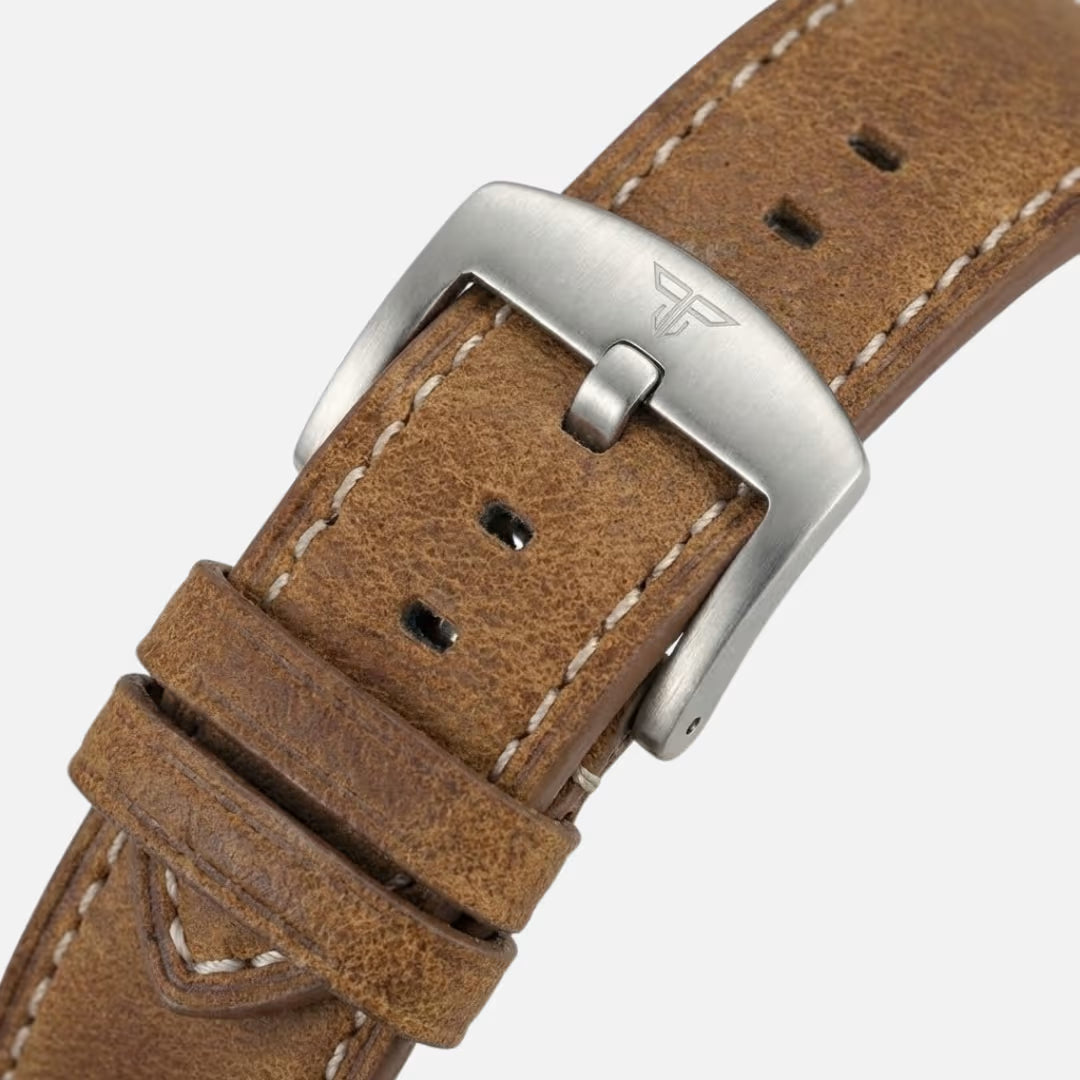 Relógio Masculino Tandorio Automático Vintage Silver